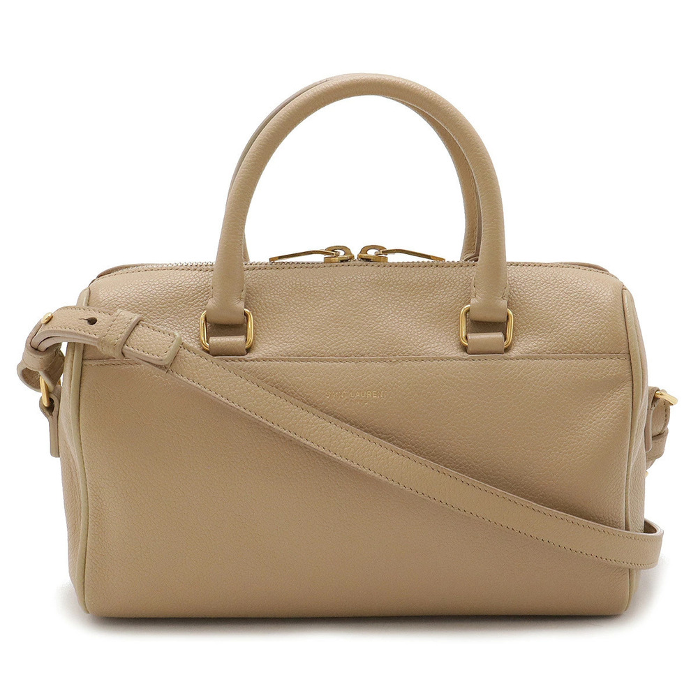 SAINT LAURENT PARIS YSL Baby Duffle 2way Shoulder Bag Beige Cream